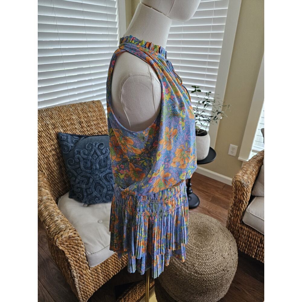 Current Air Anthropologie Smocked Waist Mini Dress Women's Size S - Picture 6 of 11